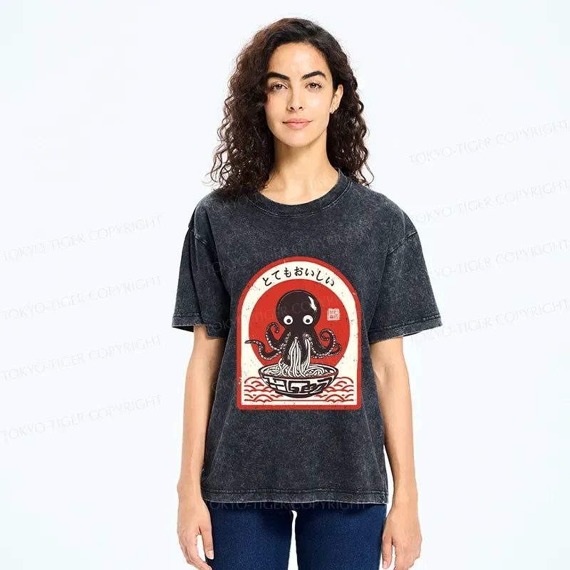 Vintage washed Japanese t-shirt for daily wear