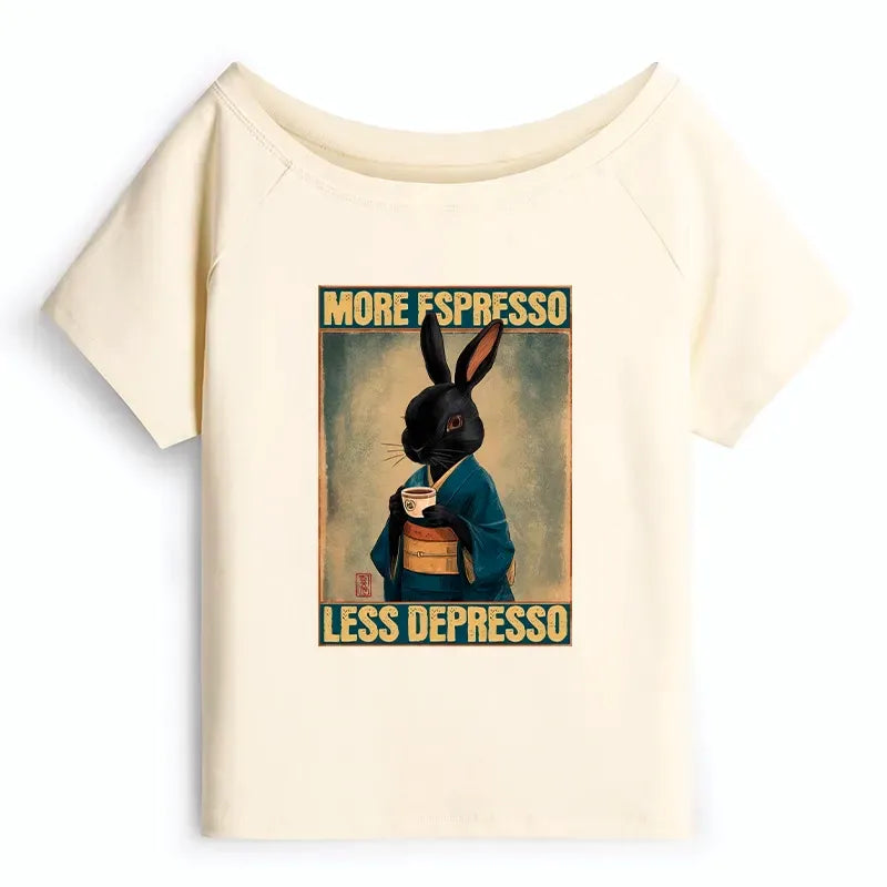 Trendy Japanese Rabbit T-Shirt for Women