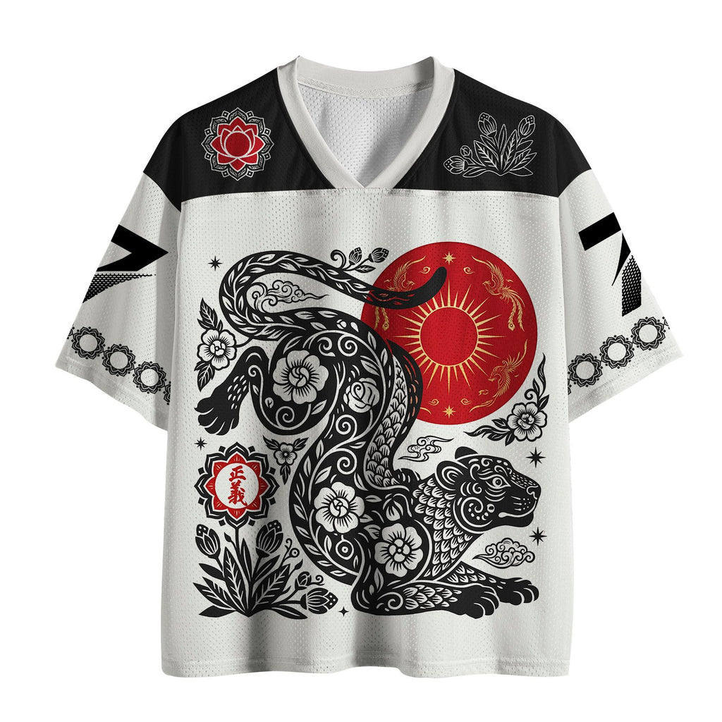 Funny tiger mesh jersey for men