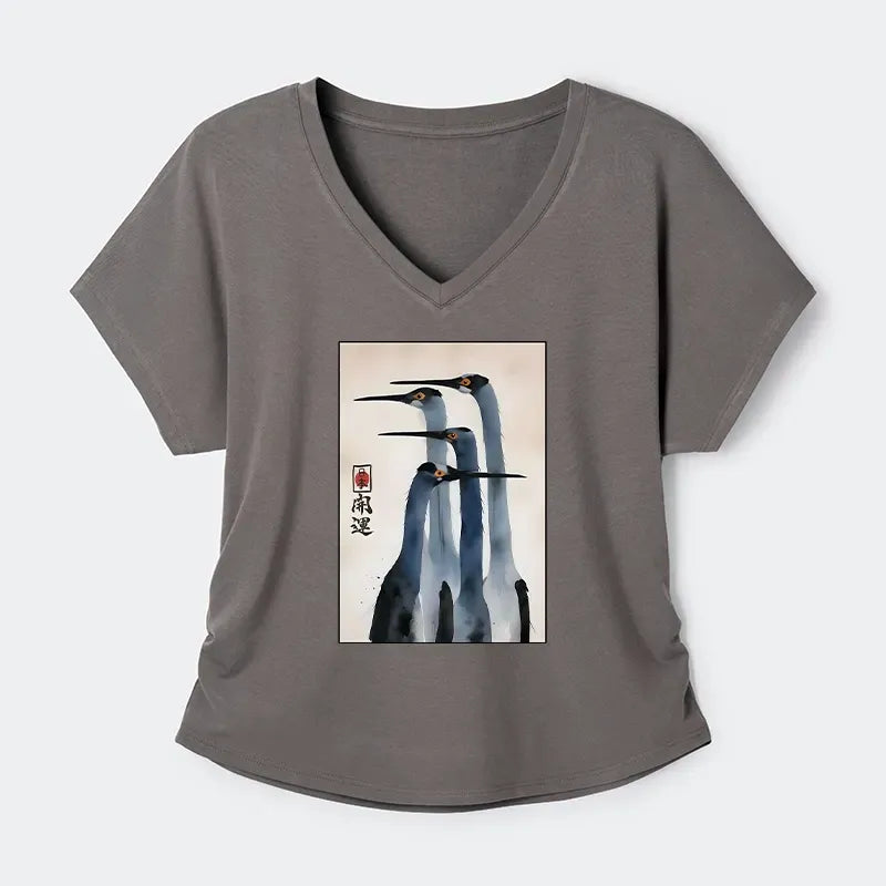 Retro Japanese T-Shirt for Women