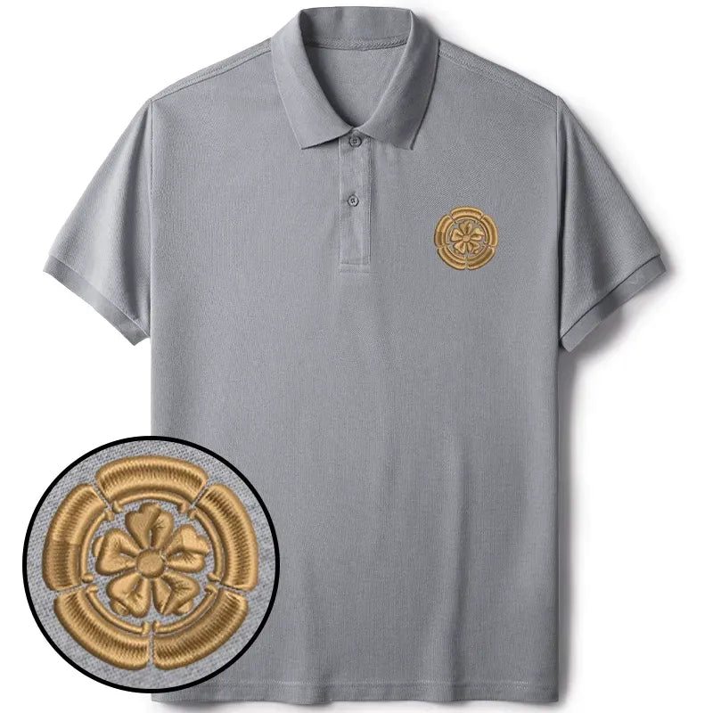 Embroidered Unisex Polo T-Shirt for Vacation