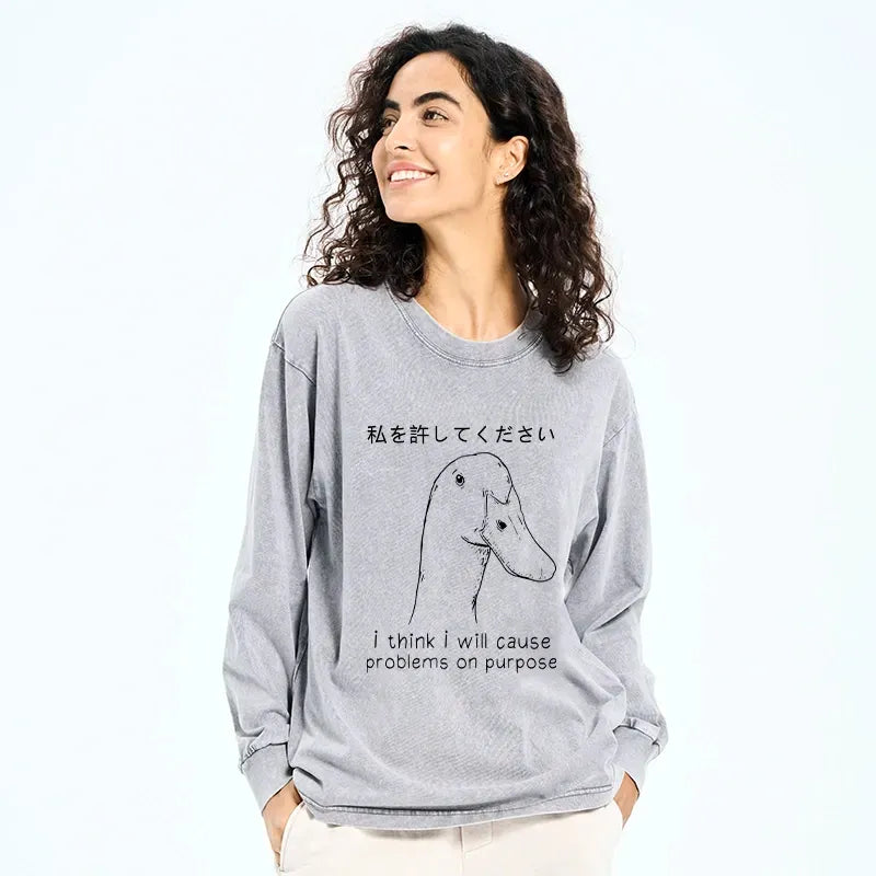 stupid goose shirt casual daily wear