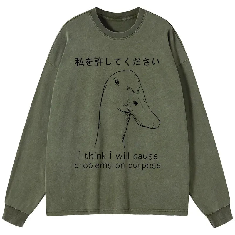 funny japanese long sleeve tee gift idea