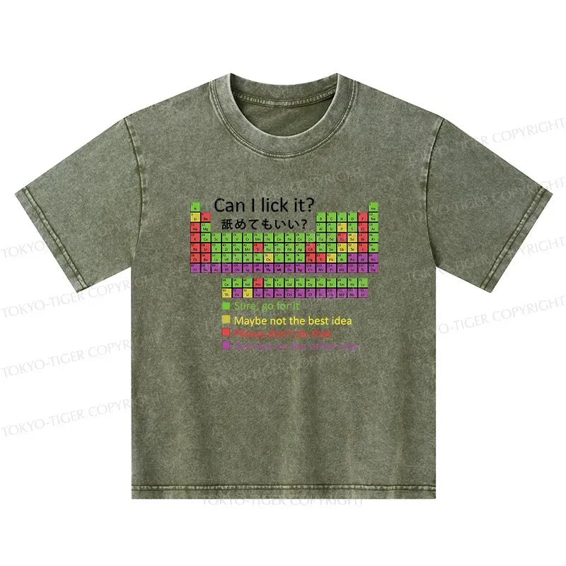 washed cotton kids tee with Japanese street style