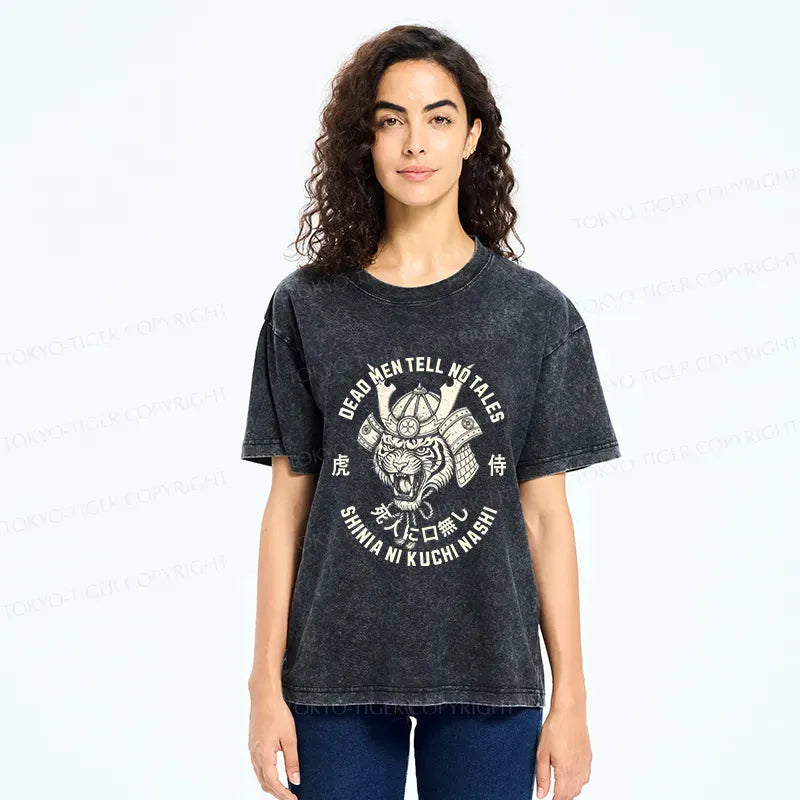 Kyoto-Lion Tiger General Japan Washed T-Shirt