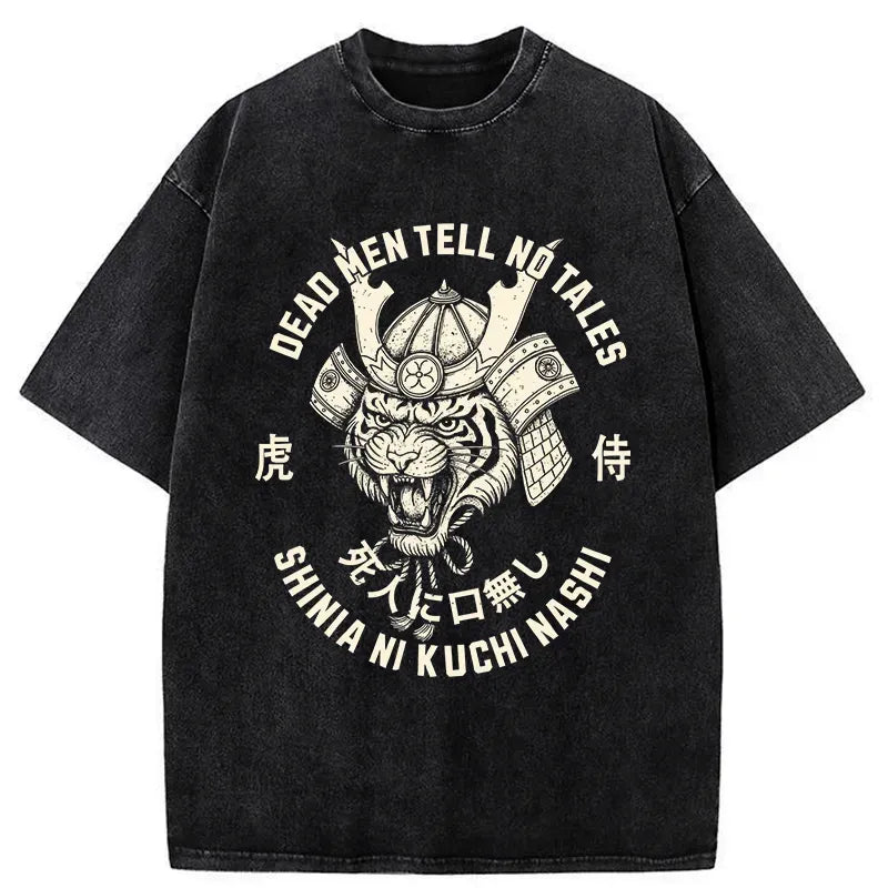 Kyoto-Lion Tiger General Japan Washed T-Shirt