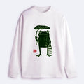 Kyoto-Lion Frogs Taking Shelter From The Rain Classic Long Sleeve T-Shirt