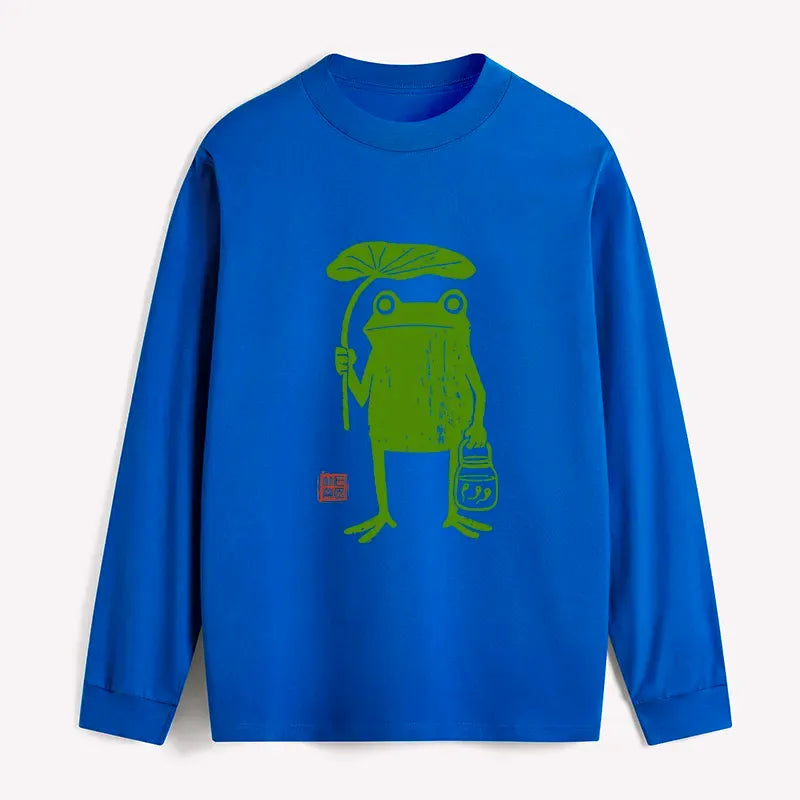 Classic Ukiyo-e Frog Shirt for Streetwear