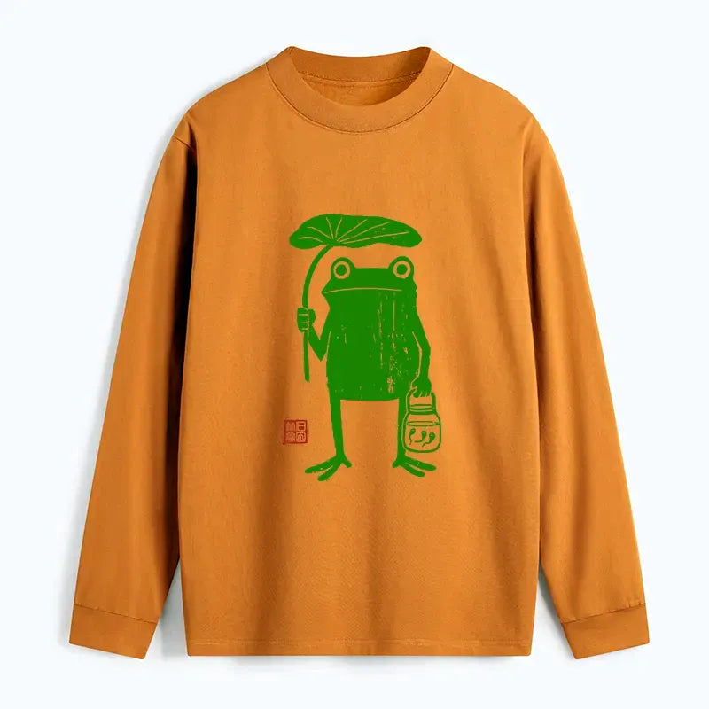 Classic Ukiyo-e Frog Shirt for Streetwear