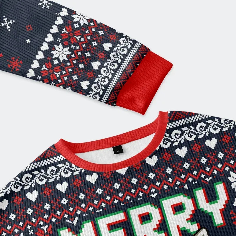 Japanese Raccoon Christmas Ugly Sweatshirt
