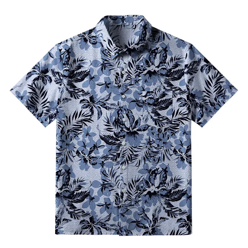 Vintage Kyoto lion shirt for summer vacation
