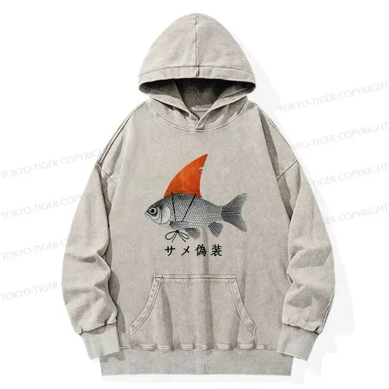 Kyoto-Lion Fish Disguise Washed Hoodie