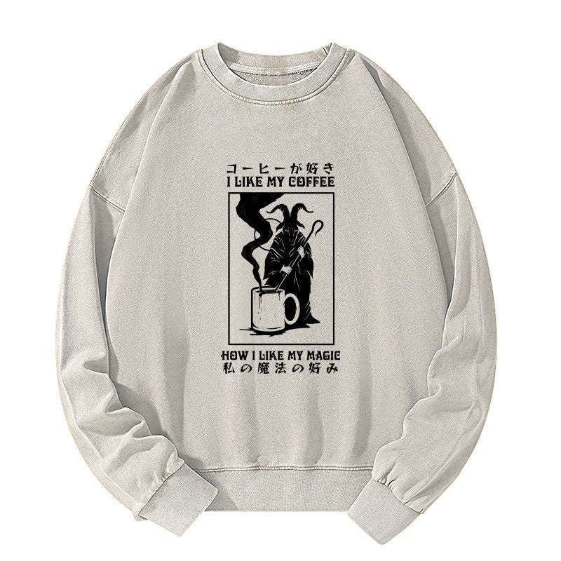 Japanese Washed Sweatshirt for Daily Wear
