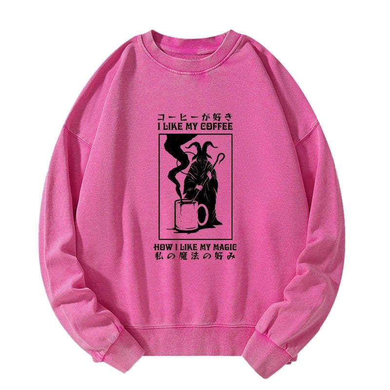 Japanese Washed Sweatshirt for Daily Wear