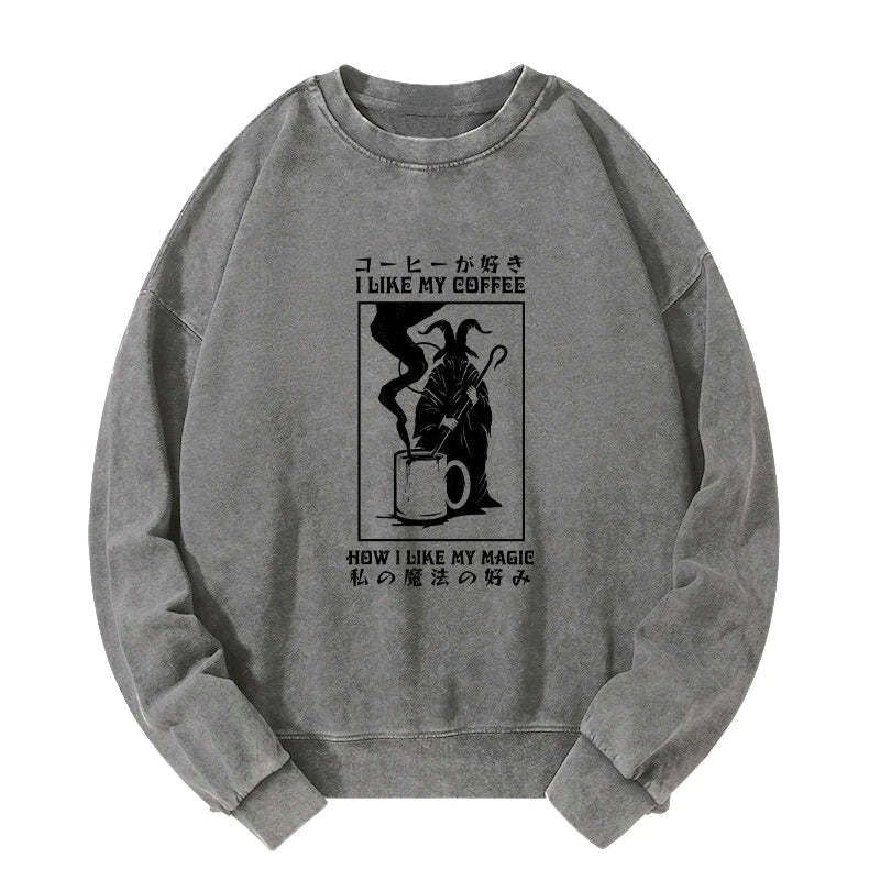 Japanese Washed Sweatshirt for Daily Wear