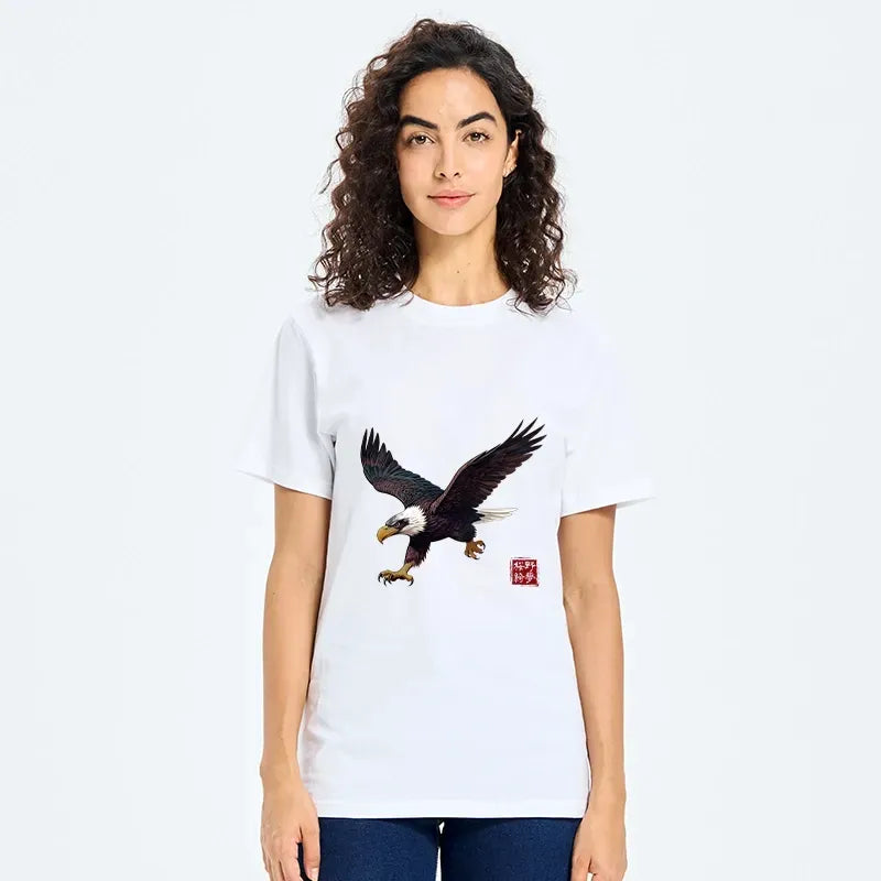Kyoto-Lion Majestic Eagle In Flight Classic T-Shirt