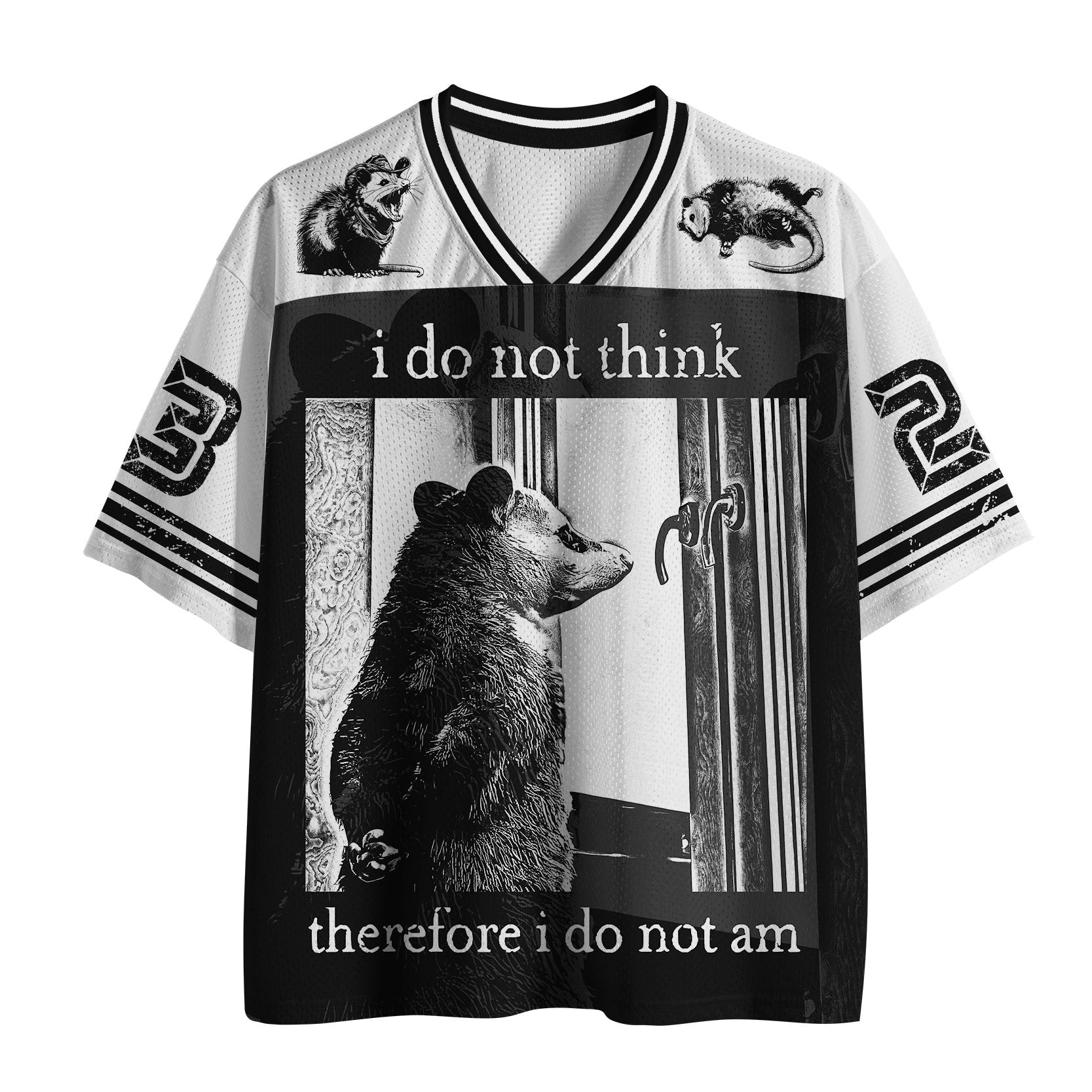 Funny Possum Mesh Jersey for Daily Wear