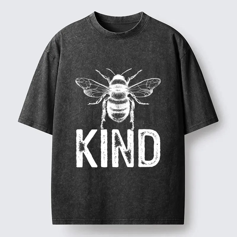 Japanese Style Bee Kind T-Shirt Free Shipping
