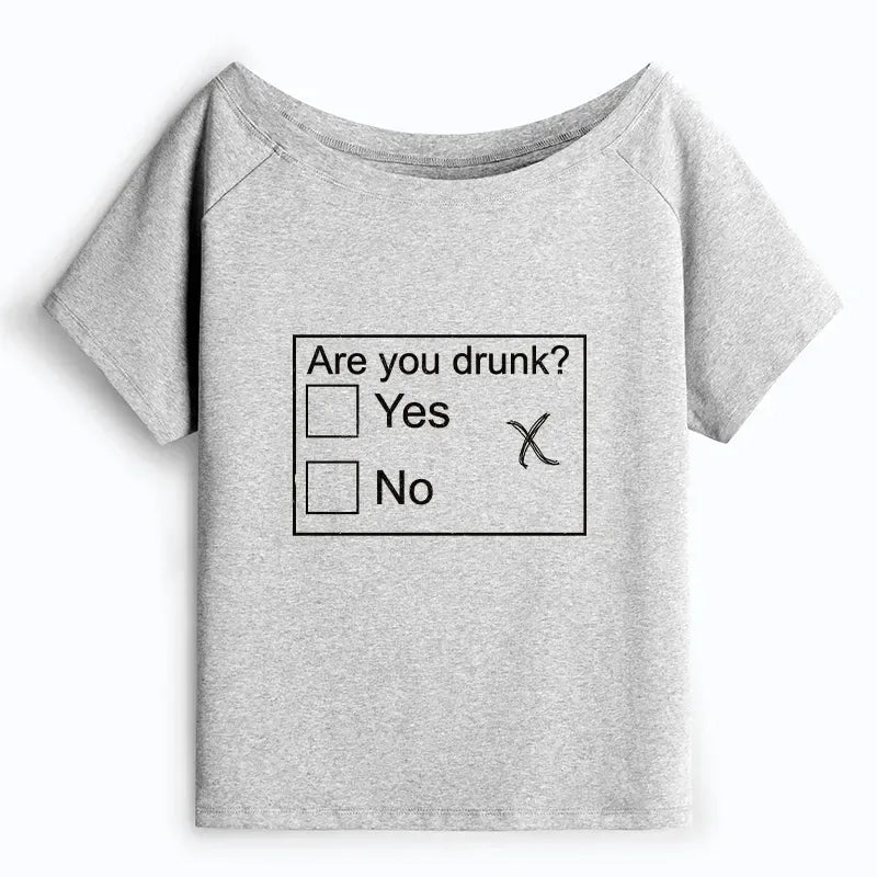 Funny Drunk Checkbox Shirt Gift for Her