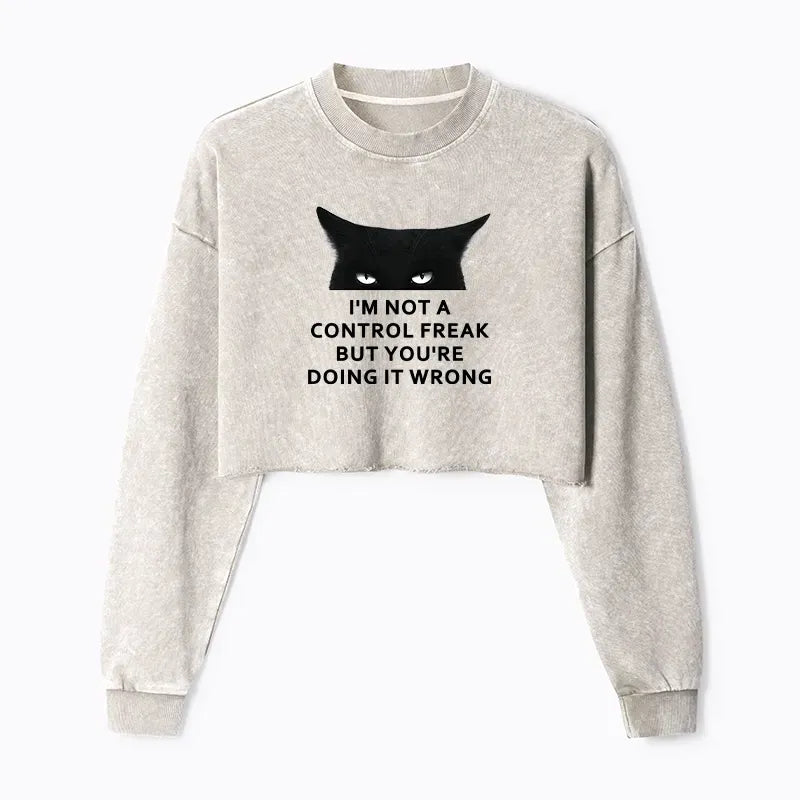 funny control freak sweatshirt for streetwear