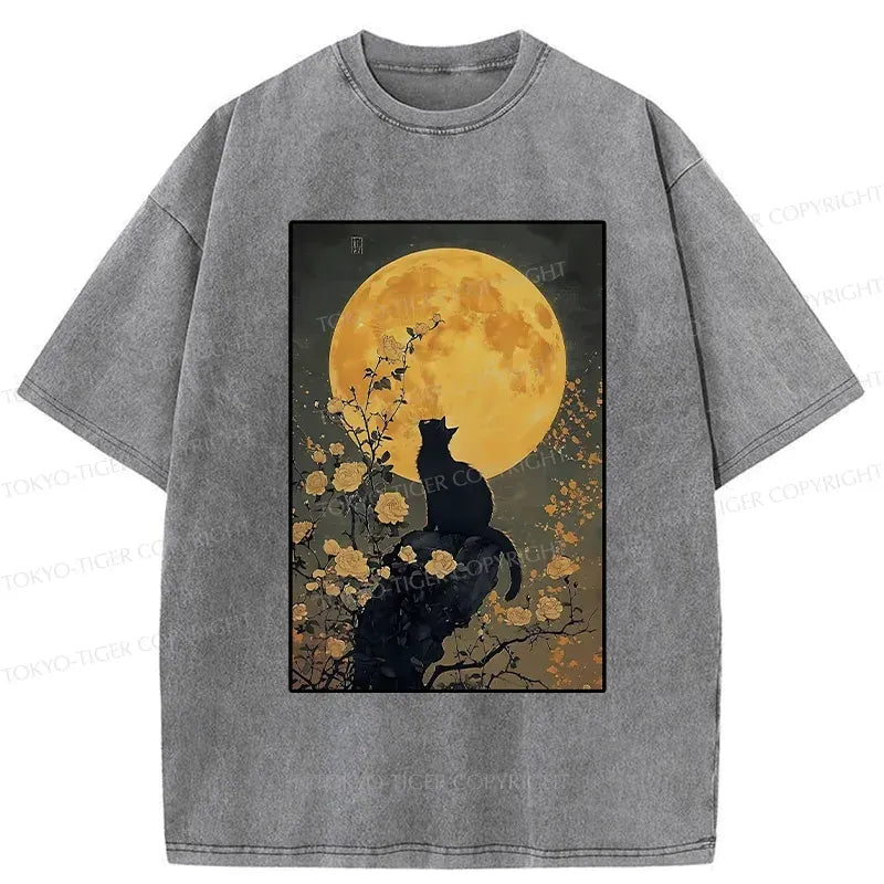 Washed Cat T-Shirt Best Seller