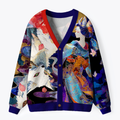 Kitsune Enchanted Blossoms Cardigan Sweater Gift for Her