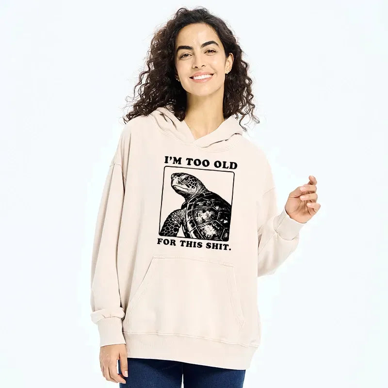 Vintage Turtle Hoodie for Weekend
