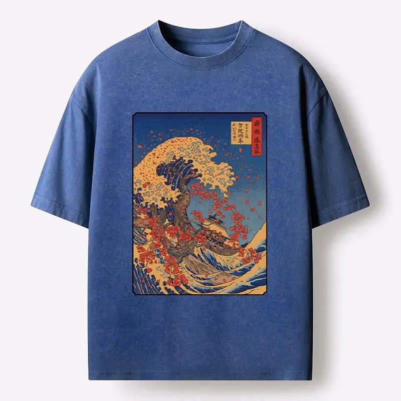 Japanese Ukiyo-e Great Wave T-shirt