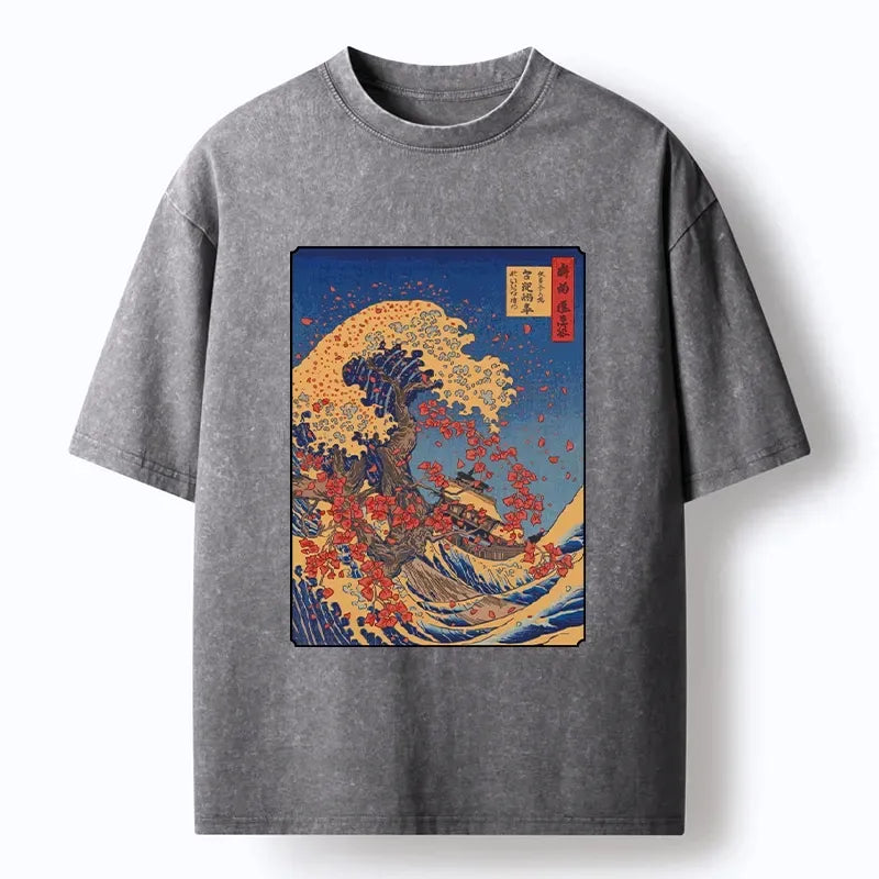 Japanese Ukiyo-e Great Wave T-shirt