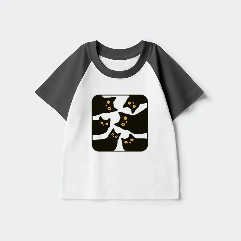 kyoto lion cats watching you kids shirt