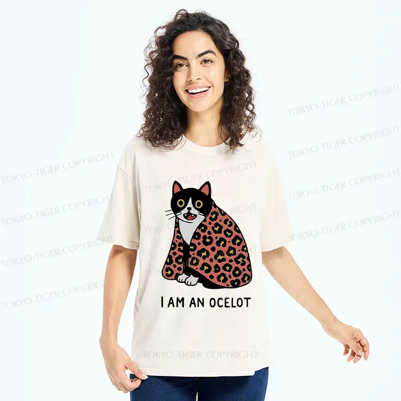Japanese Ocelot Washed T-Shirt