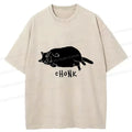 Japanese Chonk Cat Washed T-Shirt