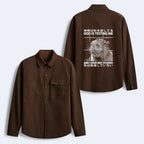 Kyoto-Lion God Is Testing Me Men's Corduroy Work Jacket