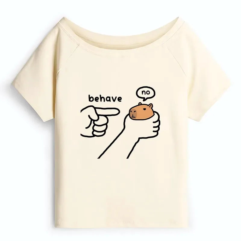 Kyoto Lion Dishonest Capybara T Shirt for Women
