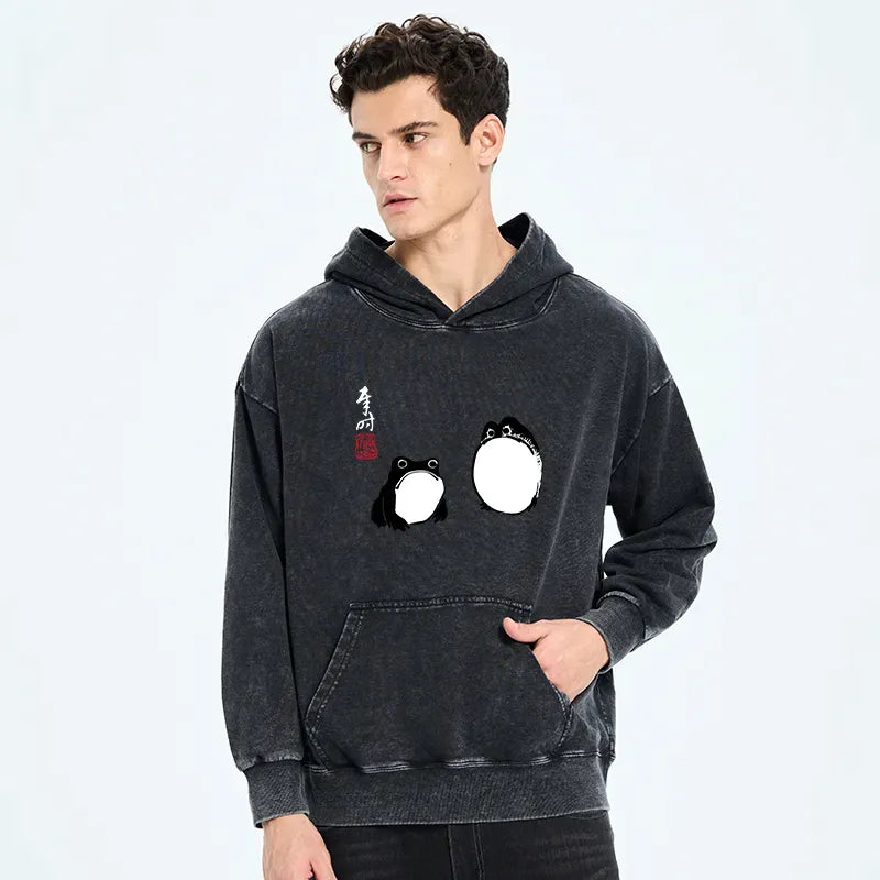 Matsumoto Hoji Frog Hoodie Comfortable Gift