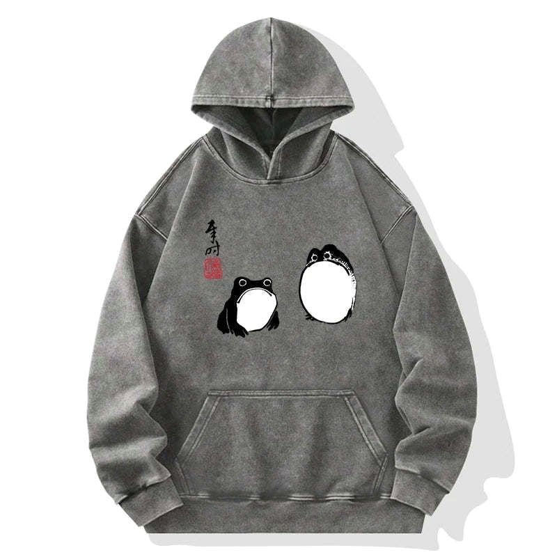 Unisex Japanese Frog Hoodie Trendy Must-have