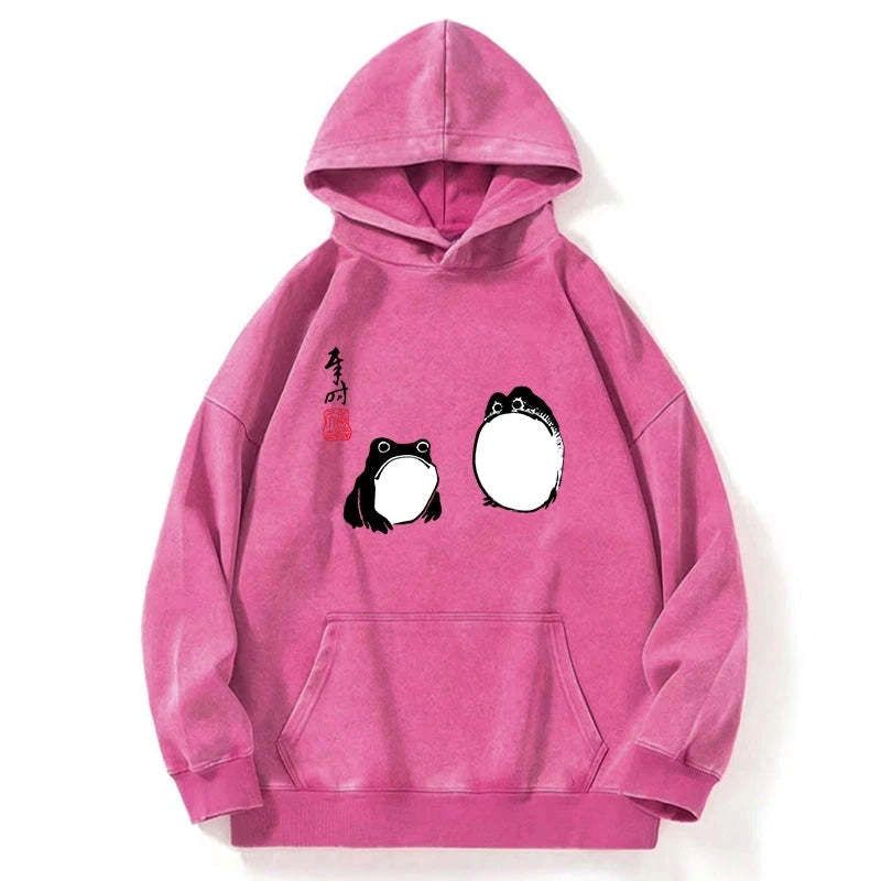 Kyoto-Lion Matsumoto Hoji Frogs Japan Washed Hoodie
