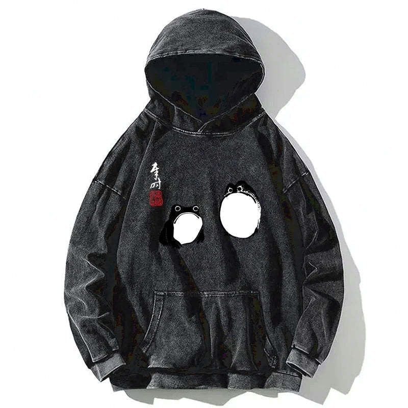 Matsumoto Hoji Frog Hoodie Comfortable Gift