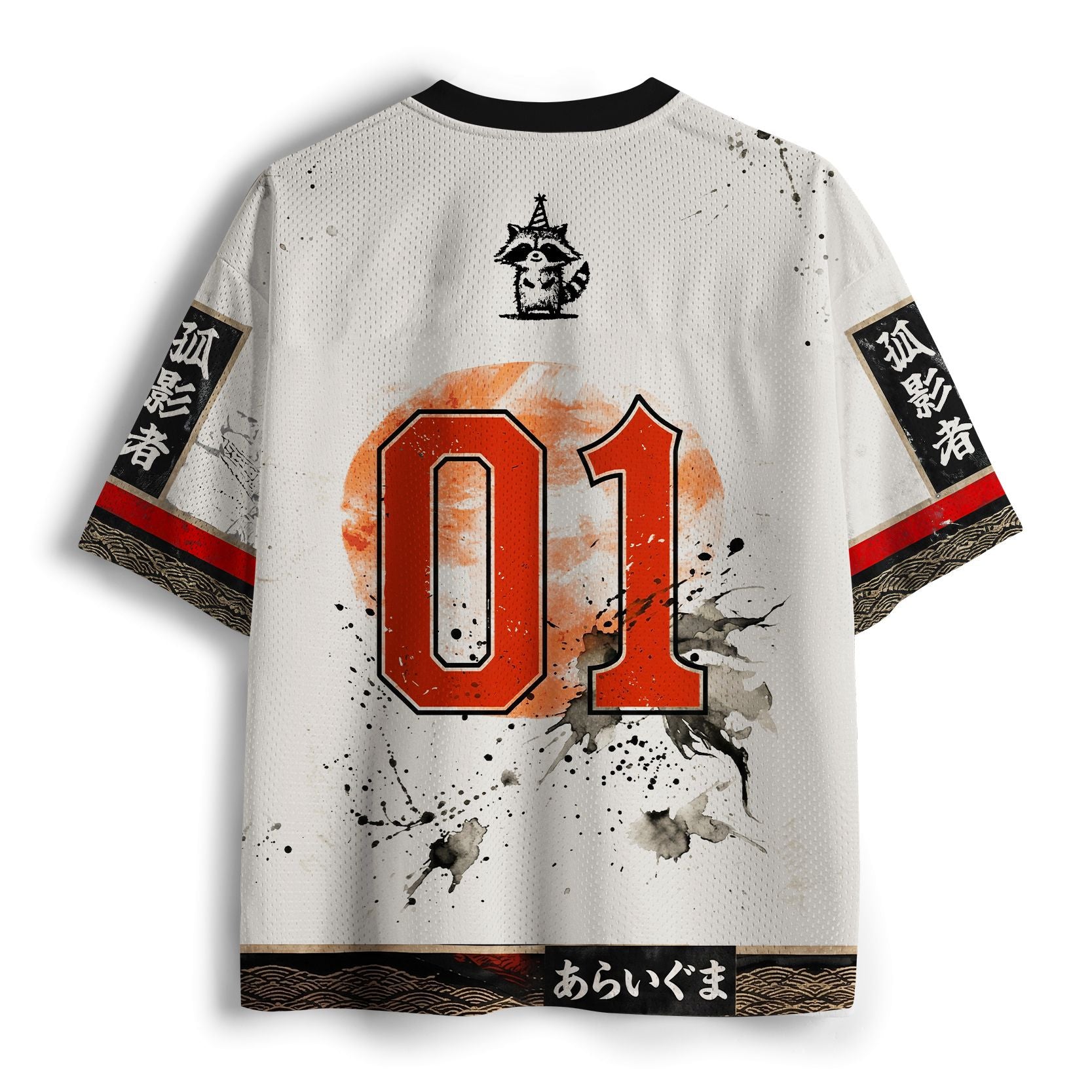 Retro Samurai Mesh Jersey for Streetwear