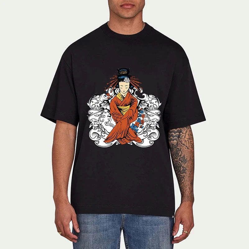 japanese geisha t shirt for men