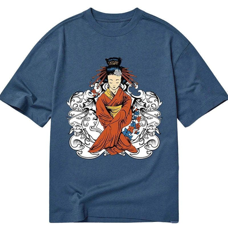 japanese geisha t shirt for men