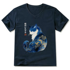 Japanese Cat Shirt for Vacation