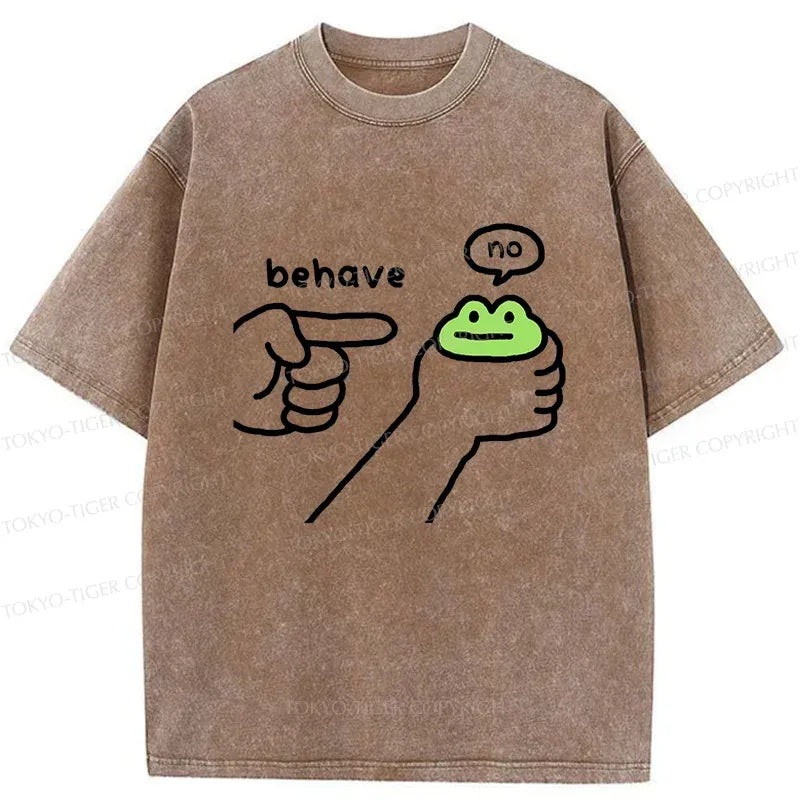 Kyoto-Lion Dishonest Frog Washed T-Shirt
