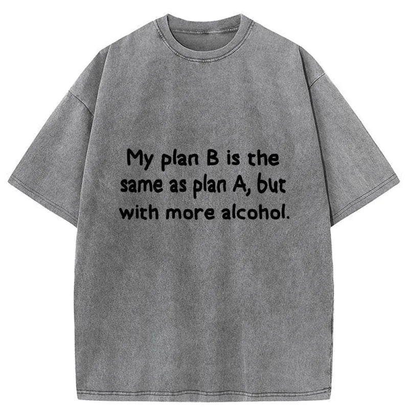 Kyoto-Lion More Alcohol Plan B Washed T-Shirt