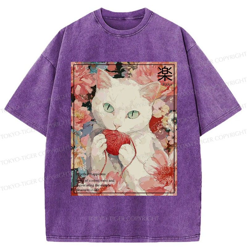 japanese cat t-shirt for daily wear