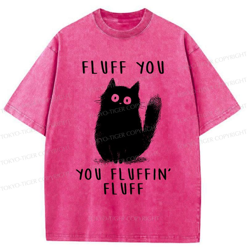 Japanese Funny Cat Washed T-Shirt