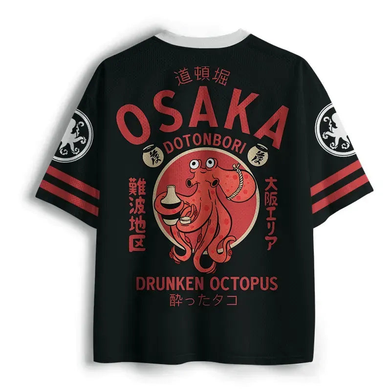 Kyoto-Lion Drunken Octopus Japan Mesh Jersey