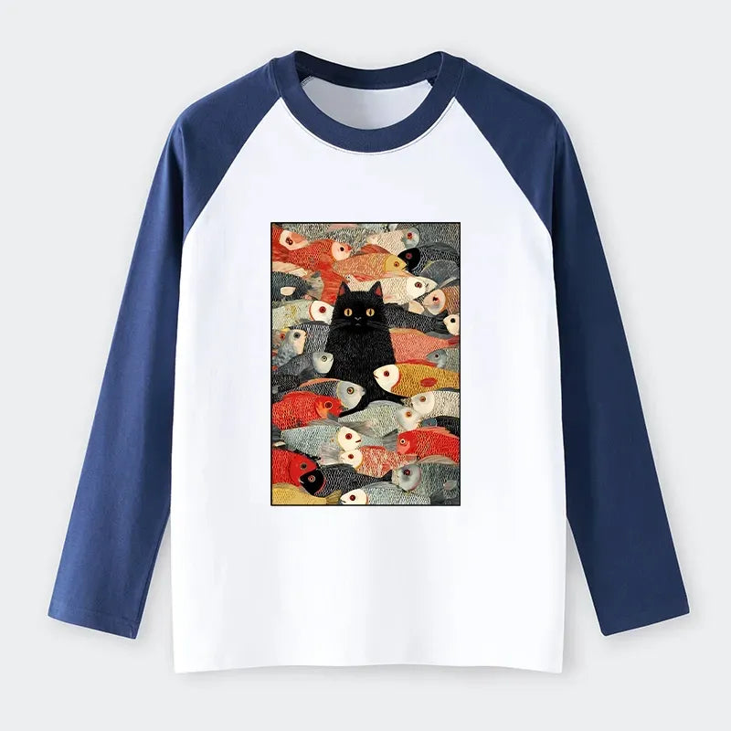 Soft cotton unisex cat tee