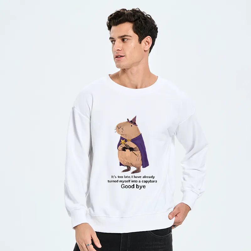 Kyoto-Lion Funny Wizard Capybara Classic Sweatshirt