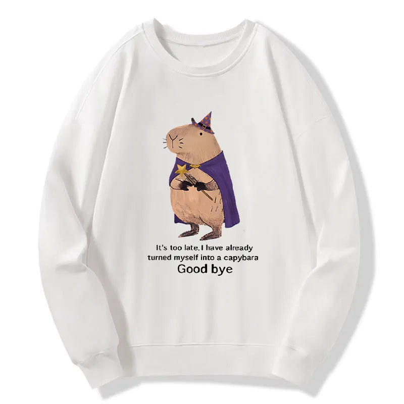 Kyoto-Lion Funny Wizard Capybara Classic Sweatshirt